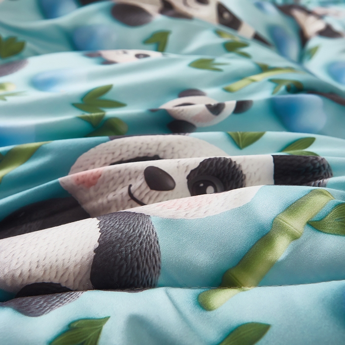 91家纺网 家纺一手货源 找家纺 南方印象 2025新款立体印花冬被被子被芯大豆被 熊猫