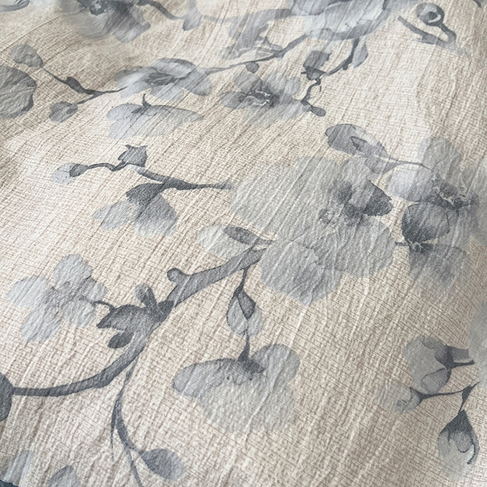 91家纺网 家纺一手货源 找家纺 （赛丽雅）2025秋冬新品130克加厚复古风印花磨毛四件套 暮雪-灰