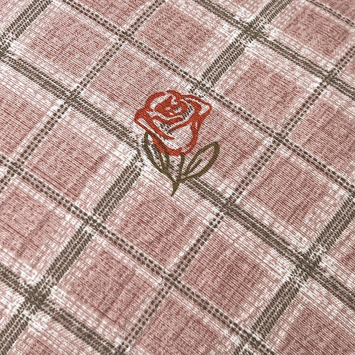 91家纺网 家纺一手货源 找家纺 （赛丽雅）2025秋冬新品130克加厚复古风印花磨毛四件套 秋恋-红