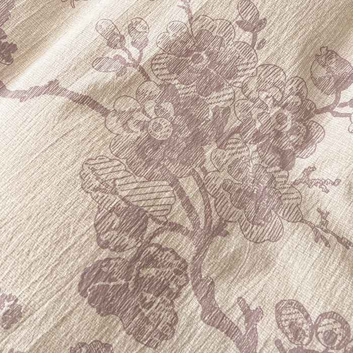 91家纺网 家纺一手货源 找家纺 （赛丽雅）2025秋冬新品130克加厚复古风印花磨毛四件套 砚秋