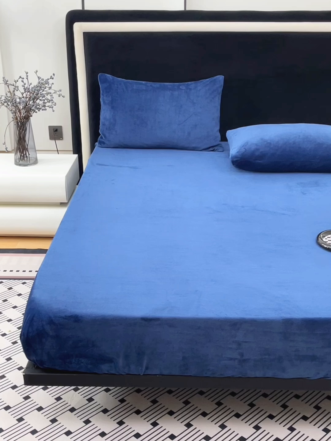 91家纺网 家纺一手货源 找家纺 （总）2025新款高克重纯色保暖牛奶绒单床笠枕套