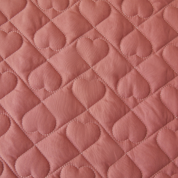 91家纺网 家纺一手货源 找家纺 艾裙海 2025新款云朵棉蕾丝刺绣花边夹棉床裙单床裙床裙单件爱心系列 爱心豆沙