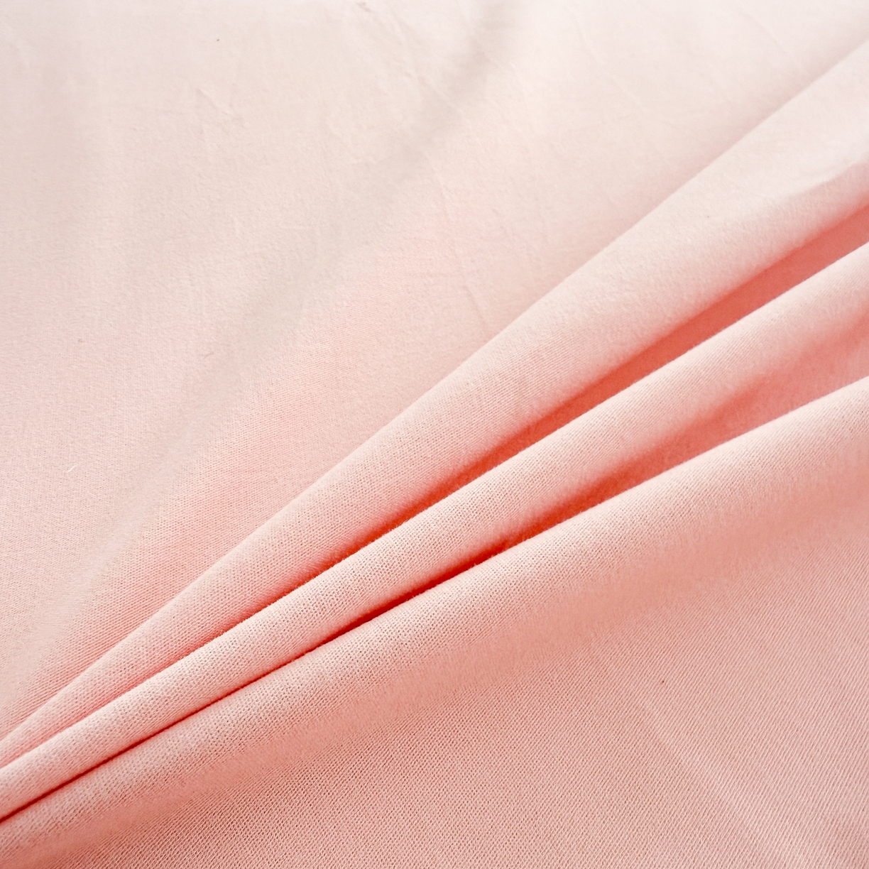 91家纺网 家纺一手货源 找家纺 眠博士 2025新款A类纯色全棉磨毛大床床笠三件套 磨毛床笠-陶瓷粉