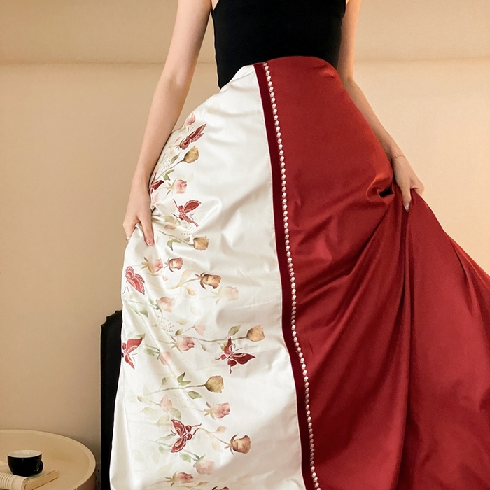 91家纺网 家纺一手货源 找家纺 （总）优然居家纺 2025新款数码印花贴布绣婚庆四件套-醉嫣然