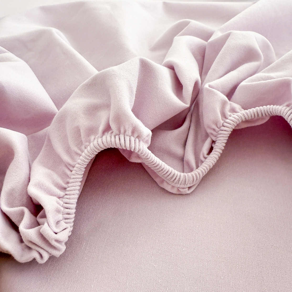 91家纺网 家纺一手货源 找家纺 眠博士 2025新款A类纯色全棉磨毛大床床笠三件套 磨毛床笠-陶瓷紫