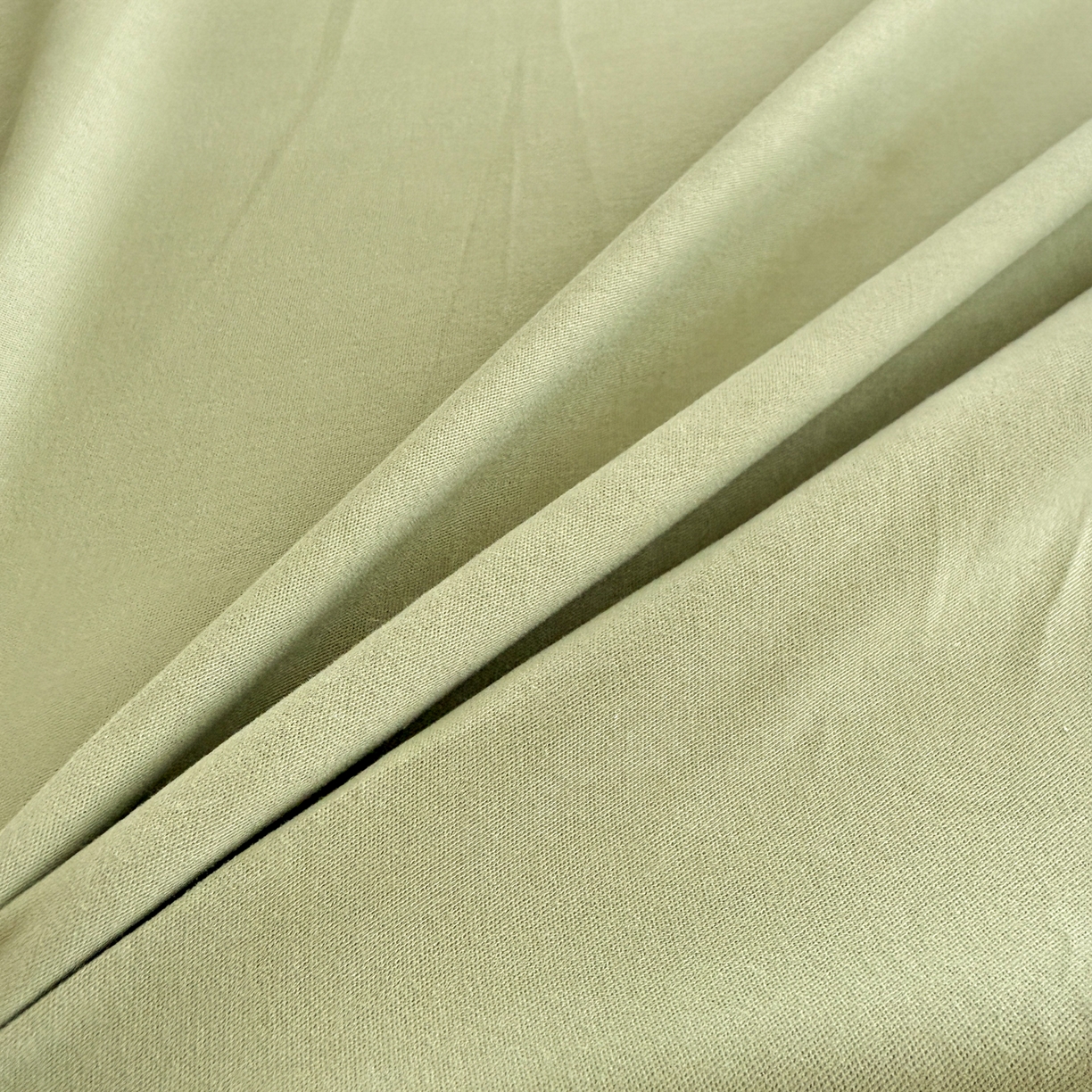 91家纺网 家纺一手货源 找家纺 眠博士 2025新款A类纯色全棉磨毛大床床笠三件套 磨毛床笠-陶瓷草绿