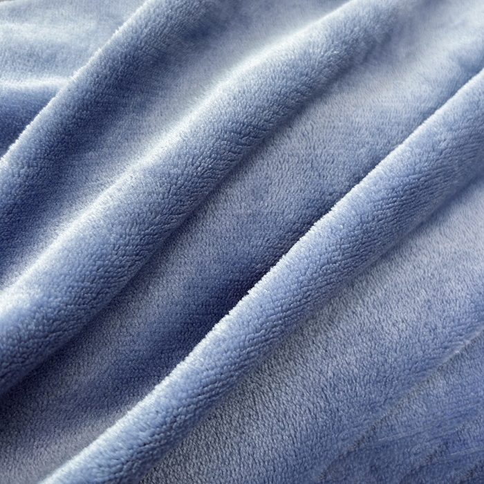 91家纺网 家纺一手货源 找家纺 2025新款高克重纯色保暖牛奶绒单床笠枕套 宾利蓝