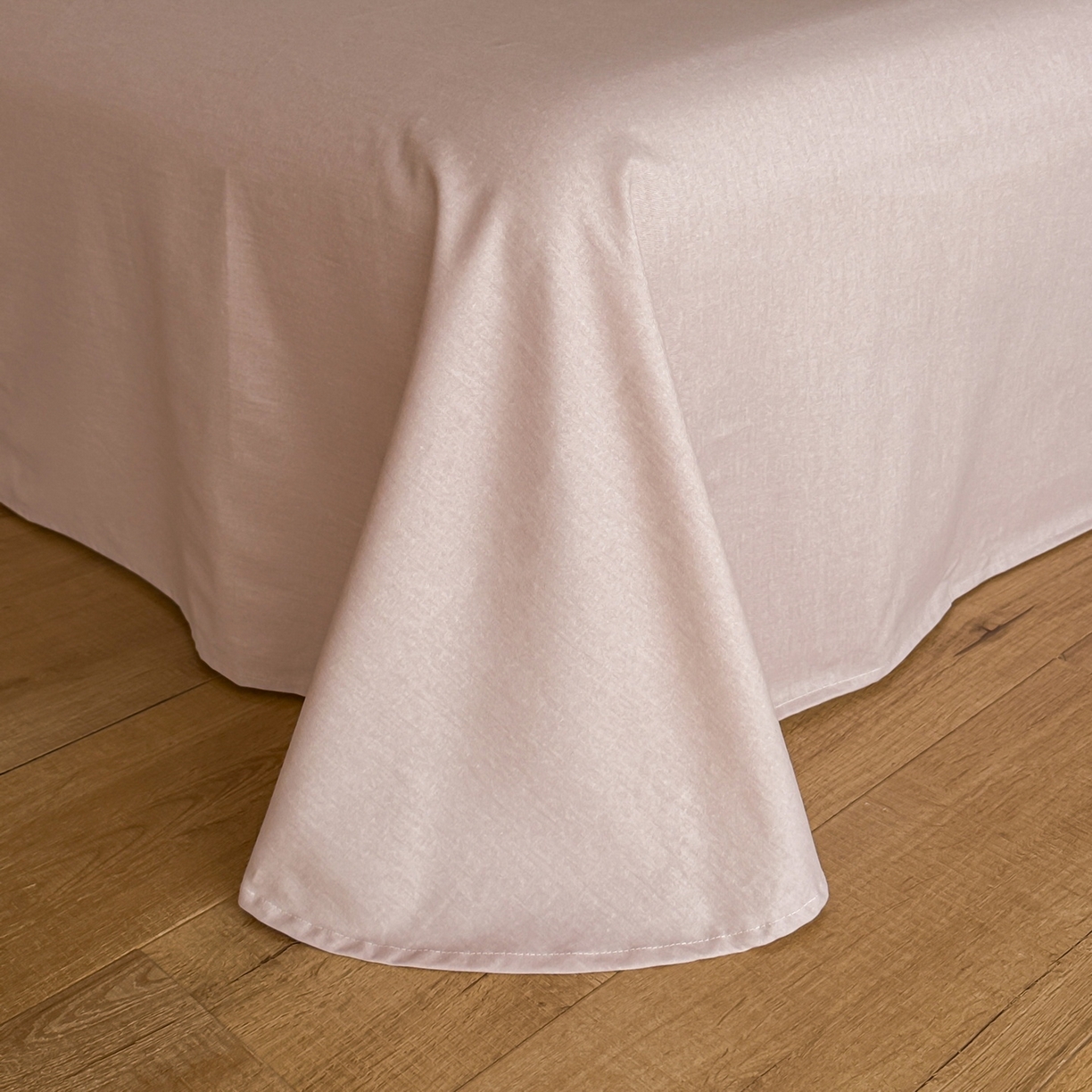 91家纺网 家纺一手货源 找家纺 羚羊语家纺 2025新款A类全棉生态磨毛100棉数码印花四件套活性磨毛轻奢美拉德系简约花卉床单床笠三件套 釉色染