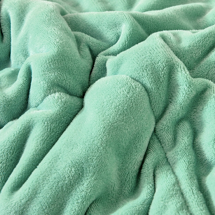 91家纺网 家纺一手货源 找家纺 阳光依佰抱枕被 2025秋冬新款牛奶绒多功能抱枕被系列-调皮狗 调皮狗---薄荷绿