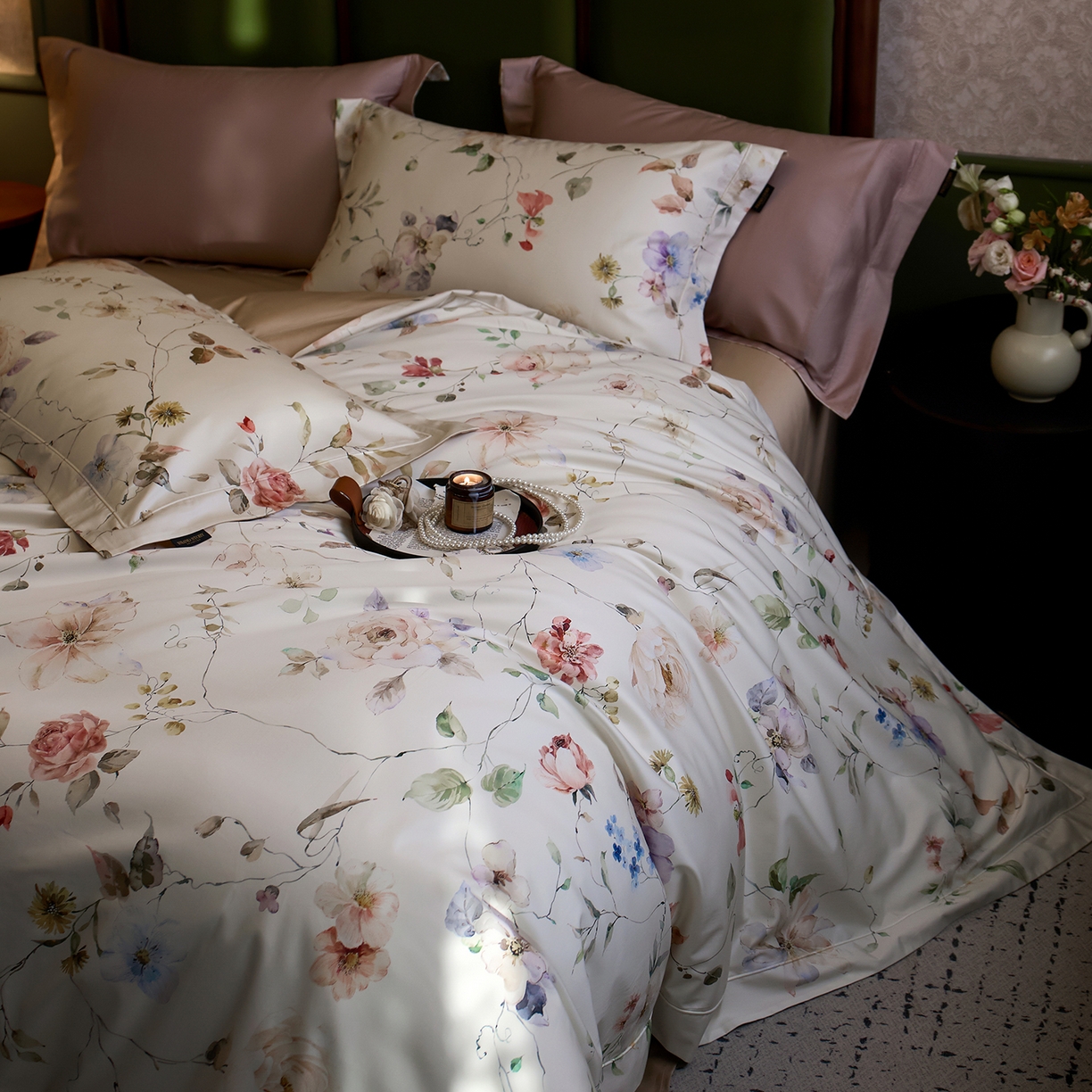 91家纺网 家纺一手货源 找家纺 （总）轩和家居 2025新款 【不断货】70SA类轻奢长绒棉印花四件套正品YKK拉链+精品做工+独版（控价，不低于458）