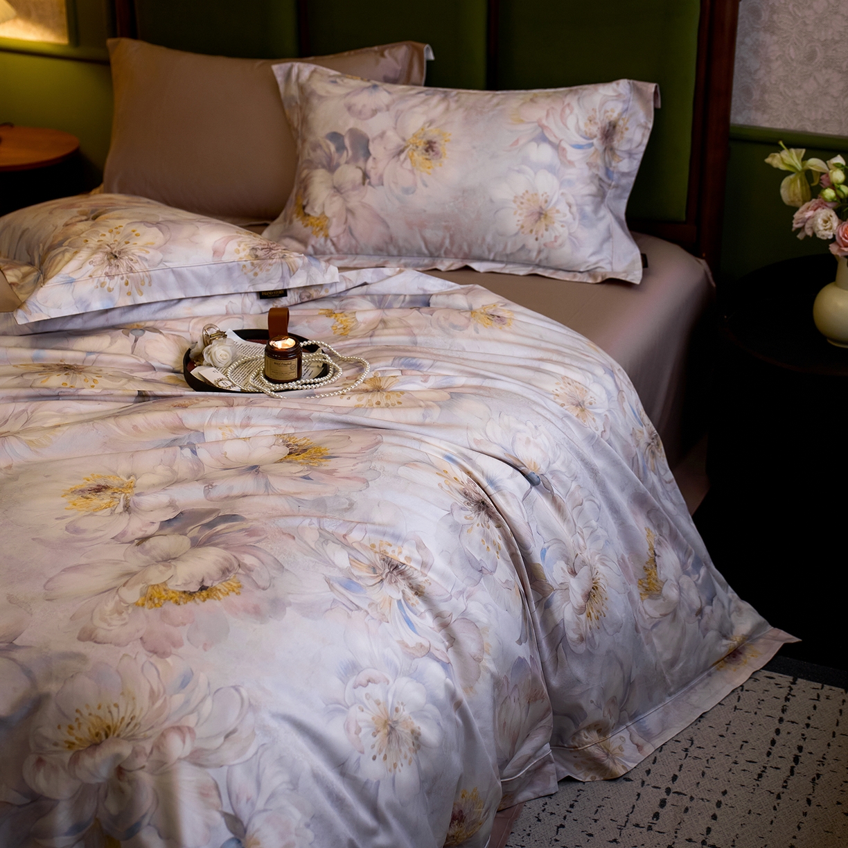 91家纺网 家纺一手货源 找家纺 （总）轩和家居 2025新款 【不断货】70SA类轻奢长绒棉印花四件套正品YKK拉链+精品做工+独版（控价，不低于458）