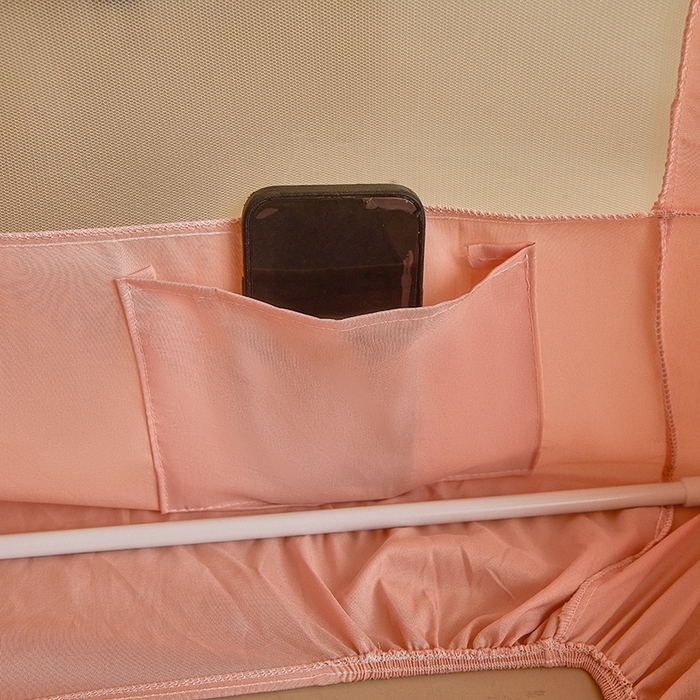 91家纺网 家纺一手货源 找家纺 （总）富莱星蚊帐 2025新款无涂层温和植绒强遮光学生蚊帐-浅语