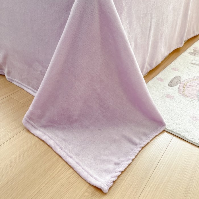 91家纺网 家纺一手货源 找家纺 川悦生活 2025新款立体雪花绒印花大床四件套系列一场景一 妮娜兔