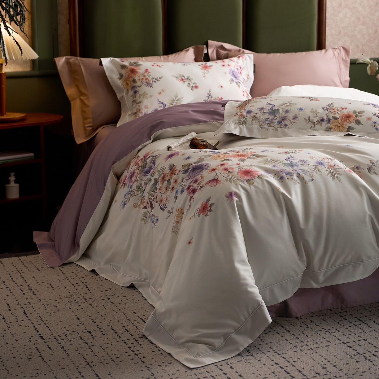 91家纺网 家纺一手货源 找家纺 （总）轩和家居 2025新款 【不断货】70SA类轻奢长绒棉印花四件套正品YKK拉链+精品做工+独版（控价，不低于458）