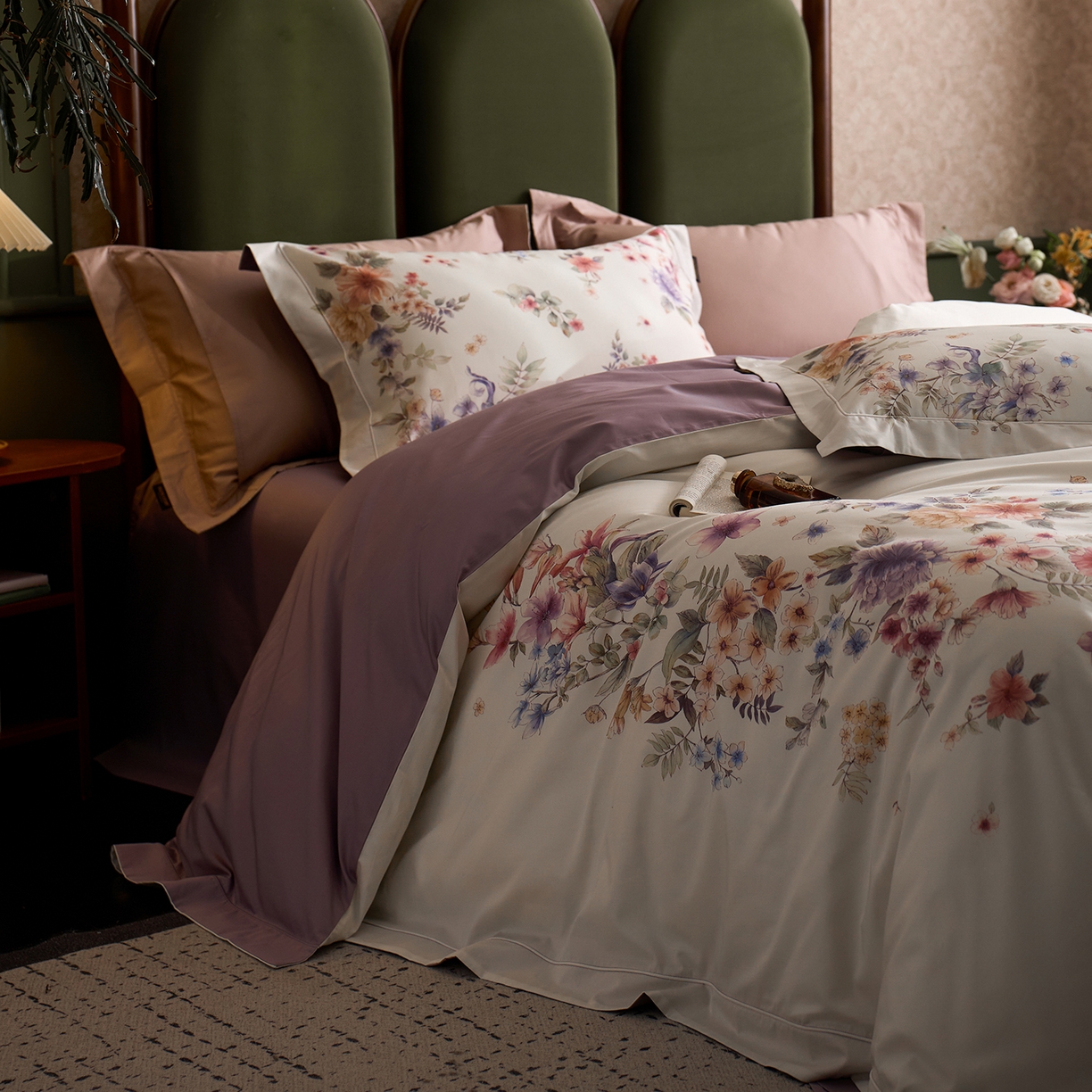 91家纺网 家纺一手货源 找家纺 （总）轩和家居 2025新款 【不断货】70SA类轻奢长绒棉印花四件套正品YKK拉链+精品做工+独版（控价，不低于458）