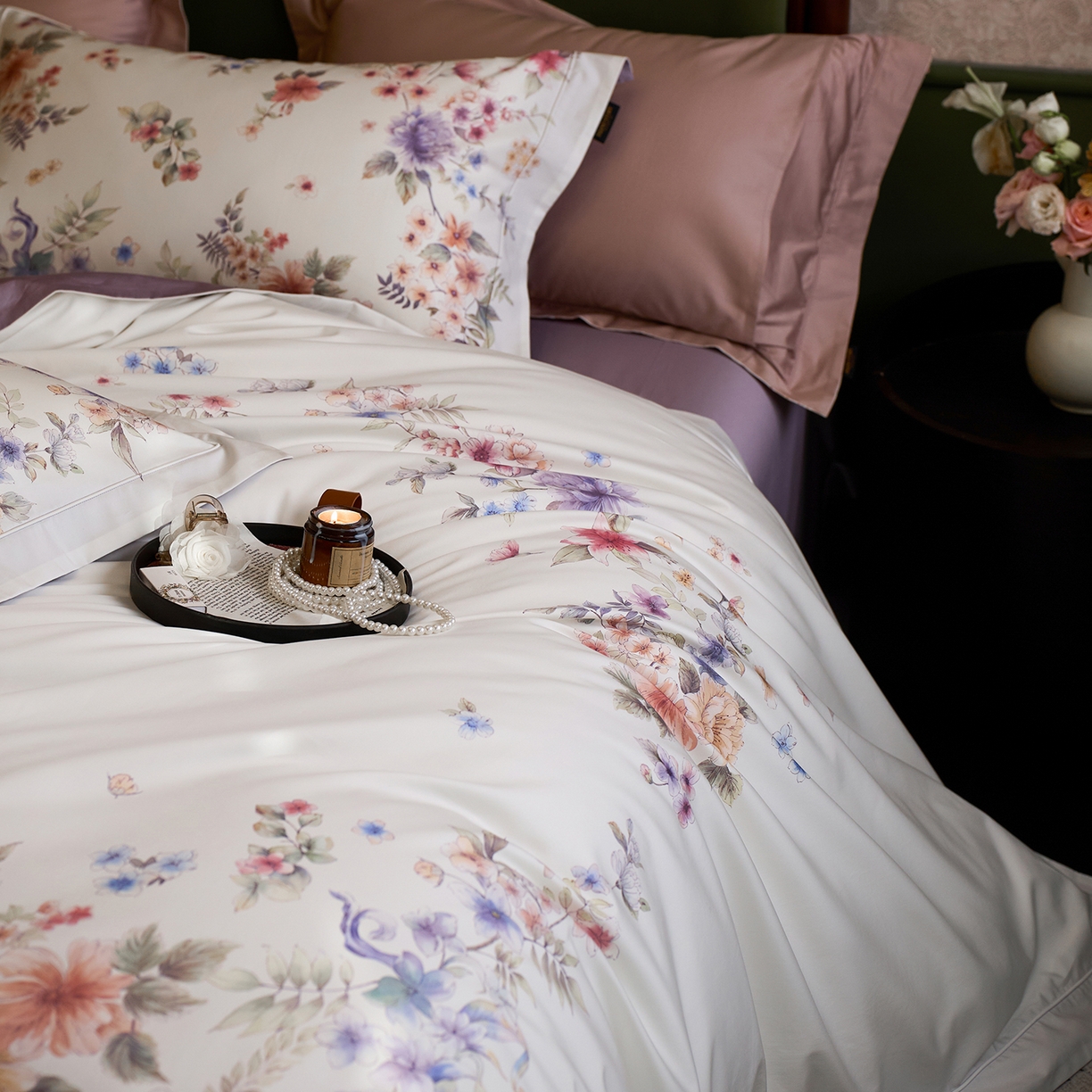 91家纺网 家纺一手货源 找家纺 （总）轩和家居 2025新款 【不断货】70SA类轻奢长绒棉印花四件套正品YKK拉链+精品做工+独版（控价，不低于458）