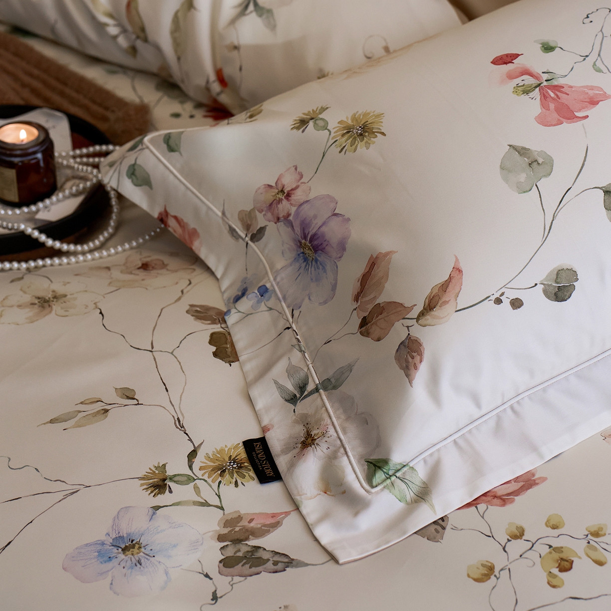 91家纺网 家纺一手货源 找家纺 2025新款 【不断货】70SA类轻奢长绒棉印花四件套正品YKK拉链+精品做工+独版（控价，不低于458） 山木花葶