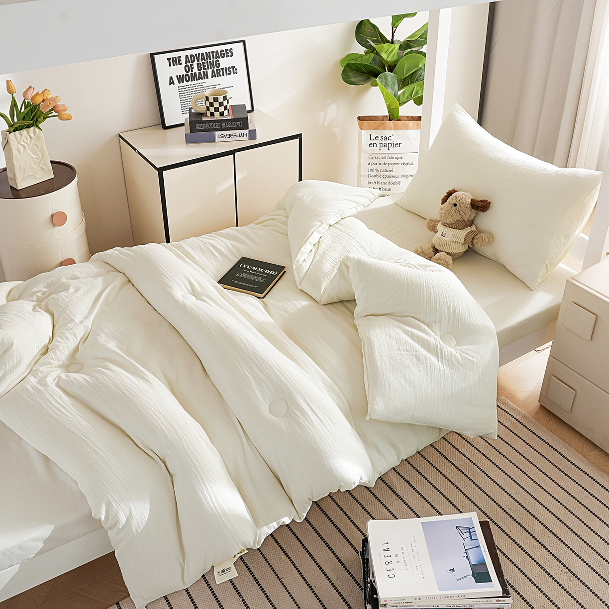 91家纺网 家纺一手货源 找家纺 （总）益多眠 2026新款双拼云朵被被子被芯