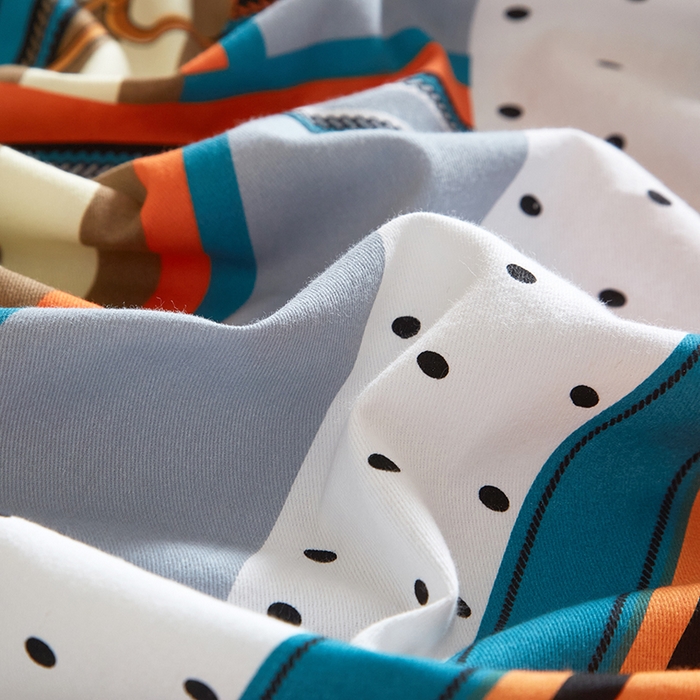 91家纺网 家纺一手货源 找家纺 启航家居 2025新款全棉纯棉磨毛大版印花四件套 奥斯汀