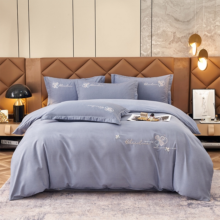 91家纺网 家纺一手货源 找家纺 （总）U品汇 2025新品长绒棉加厚全棉纯棉磨毛刺绣花四件套生态磨毛套件