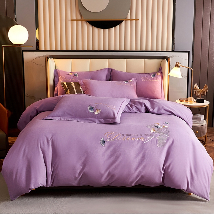 91家纺网 家纺一手货源 找家纺 （总）U品汇 2025新品长绒棉加厚全棉纯棉磨毛刺绣花四件套生态磨毛套件