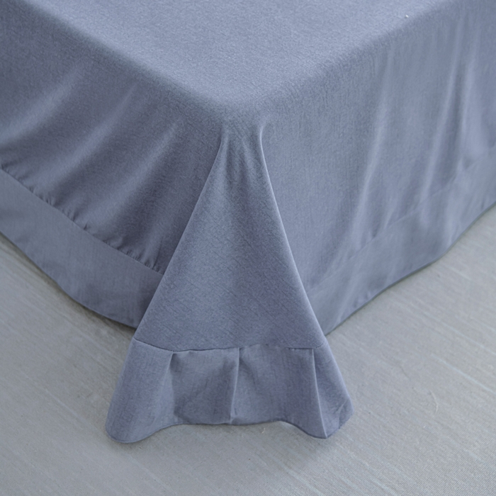 91家纺网 家纺一手货源 找家纺 U品汇 2025新品长绒棉加厚全棉纯棉磨毛刺绣花四件套生态磨毛套件 扶摇-罗马灰