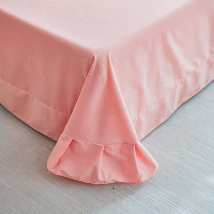 91家纺网 家纺一手货源 找家纺 U品汇 2025新品长绒棉加厚全棉纯棉磨毛刺绣花四件套生态磨毛套件 扶摇-糖粉