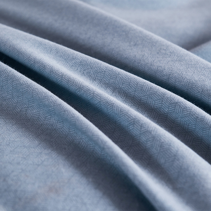 91家纺网 家纺一手货源 找家纺 U品汇 2025新品长绒棉加厚全棉纯棉磨毛刺绣花四件套生态磨毛套件 私情叶语-宾利兰