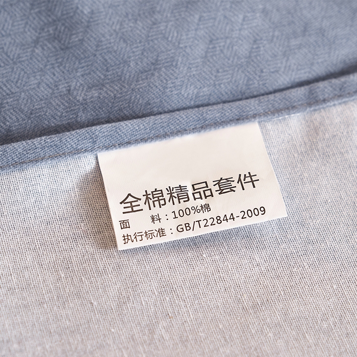 91家纺网 家纺一手货源 找家纺 U品汇 2025新品长绒棉加厚全棉纯棉磨毛刺绣花四件套生态磨毛套件 私情叶语-宾利兰