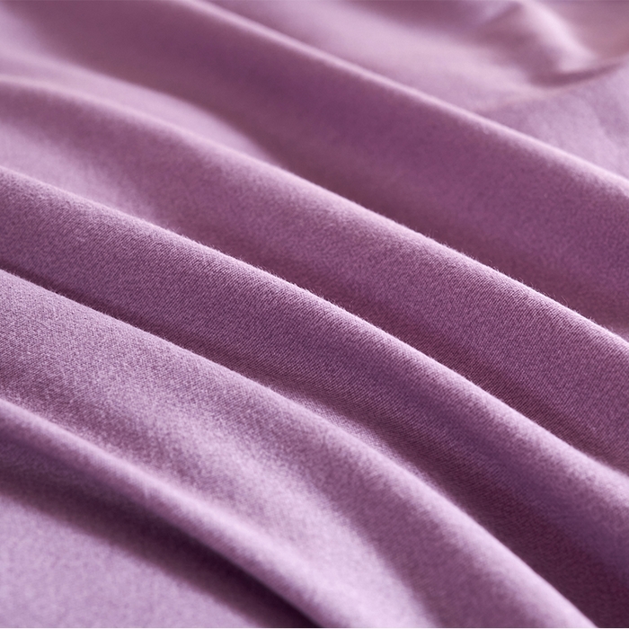 91家纺网 家纺一手货源 找家纺 U品汇 2025新品长绒棉加厚全棉纯棉磨毛刺绣花四件套生态磨毛套件 私情叶语-星空紫