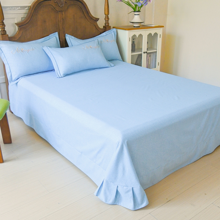 91家纺网 家纺一手货源 找家纺 U品汇 2025新品长绒棉加厚全棉纯棉磨毛立体刺绣花四件套生态磨毛加绒（玫瑰物语） 玫瑰物语-星空蓝