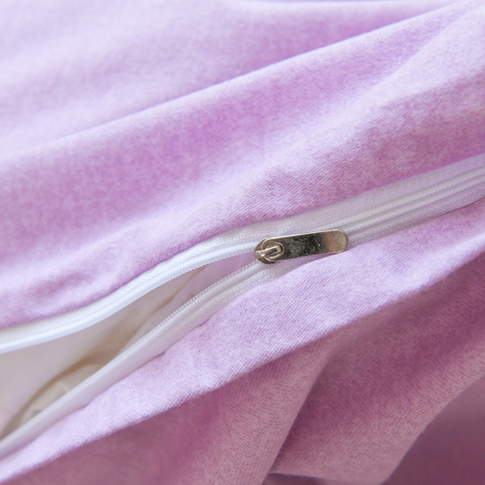 91家纺网 家纺一手货源 找家纺 U品汇 2025新品长绒棉加厚全棉纯棉磨毛立体刺绣花四件套生态磨毛加绒（玫瑰物语） 玫瑰物语-淡雅紫