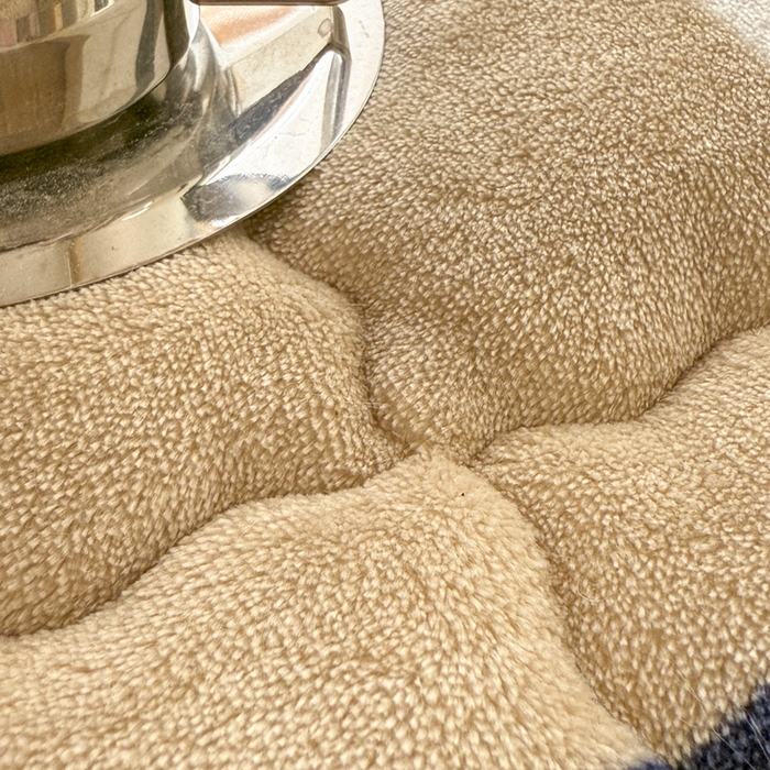 91家纺网 家纺一手货源 找家纺 迪梦思家纺 2025新款A类牛奶绒无印风格子床褥床护垫学生床垫--学生床图 平铺款-蓝简格