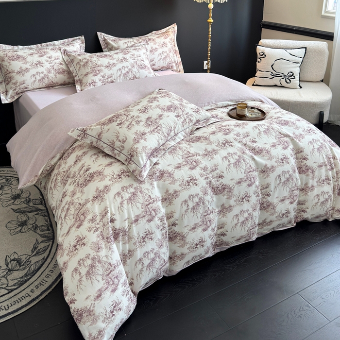 91家纺网 家纺一手货源 找家纺 U品汇 【A类母婴级】加厚全棉纯棉磨毛数码印花四件套生态磨毛100%棉（不是全棉不要钱） 迪卡