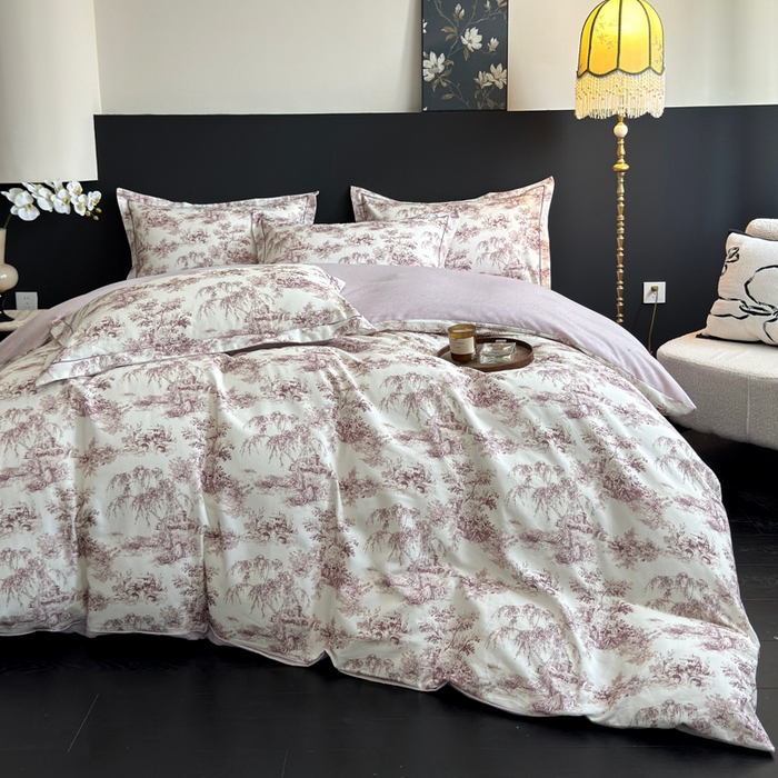 91家纺网 家纺一手货源 找家纺 U品汇 【A类母婴级】加厚全棉纯棉磨毛数码印花四件套生态磨毛100%棉（不是全棉不要钱） 迪卡