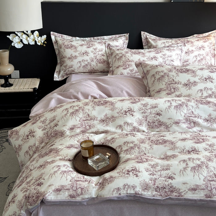 91家纺网 家纺一手货源 找家纺 U品汇 【A类母婴级】加厚全棉纯棉磨毛数码印花四件套生态磨毛100%棉（不是全棉不要钱） 迪卡