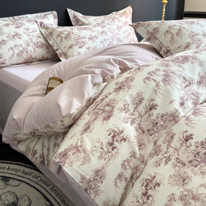 91家纺网 家纺一手货源 找家纺 U品汇 【A类母婴级】加厚全棉纯棉磨毛数码印花四件套生态磨毛100%棉（不是全棉不要钱） 迪卡