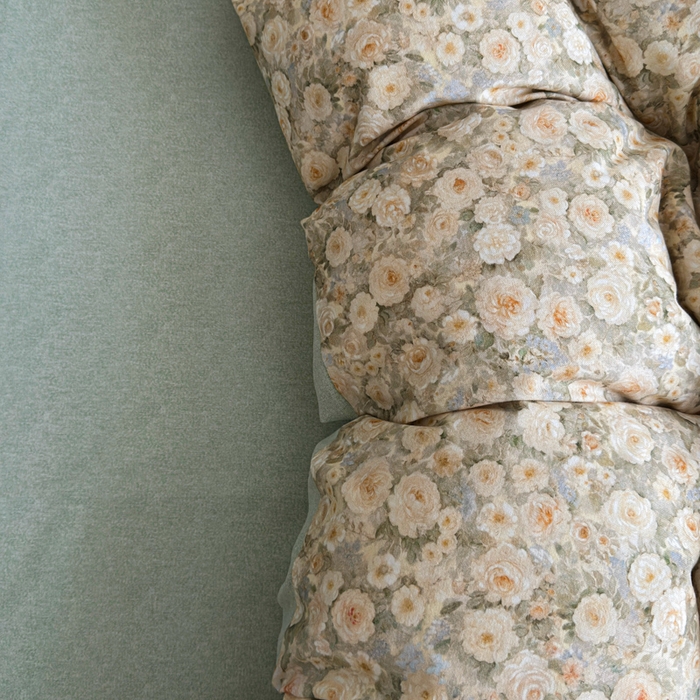 91家纺网 家纺一手货源 找家纺 U品汇 【A类母婴级】加厚全棉纯棉磨毛数码印花四件套生态磨毛100%棉（不是全棉不要钱） 花妍然