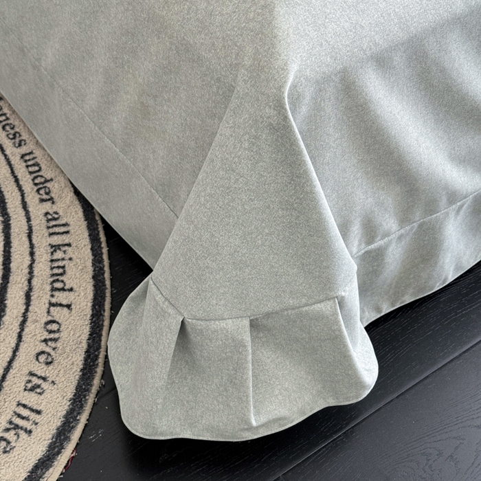 91家纺网 家纺一手货源 找家纺 U品汇 【A类母婴级】加厚全棉纯棉磨毛数码印花四件套生态磨毛100%棉（不是全棉不要钱） 花影绿