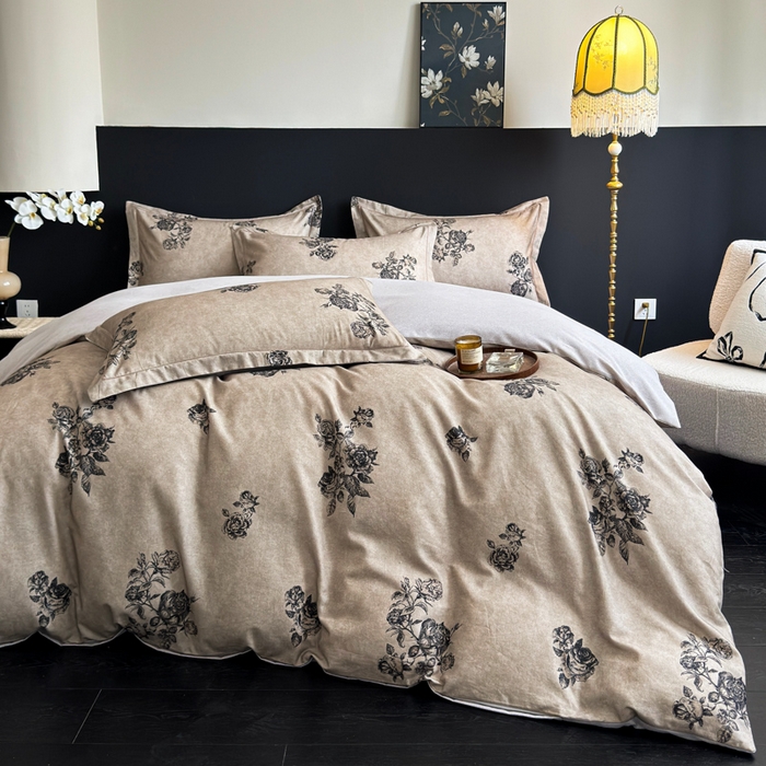 91家纺网 家纺一手货源 找家纺 U品汇 【A类母婴级】加厚全棉纯棉磨毛数码印花四件套生态磨毛100%棉（不是全棉不要钱） 玫瑰恋人