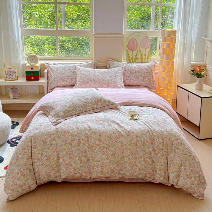 91家纺网 家纺一手货源 找家纺 U品汇 【A类母婴级】加厚全棉纯棉磨毛数码印花四件套生态磨毛100%棉（不是全棉不要钱） 梦冉