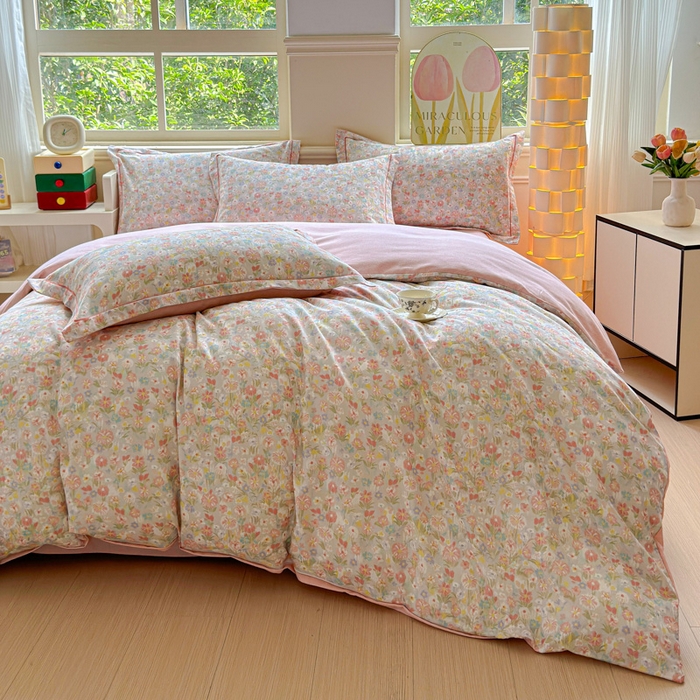 91家纺网 家纺一手货源 找家纺 U品汇 【A类母婴级】加厚全棉纯棉磨毛数码印花四件套生态磨毛100%棉（不是全棉不要钱） 梦冉