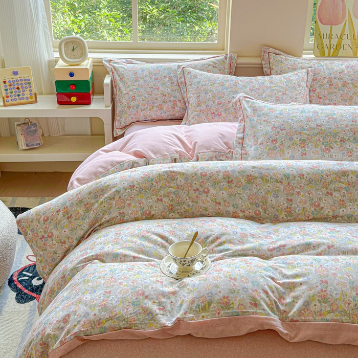 91家纺网 家纺一手货源 找家纺 U品汇 【A类母婴级】加厚全棉纯棉磨毛数码印花四件套生态磨毛100%棉（不是全棉不要钱） 梦冉