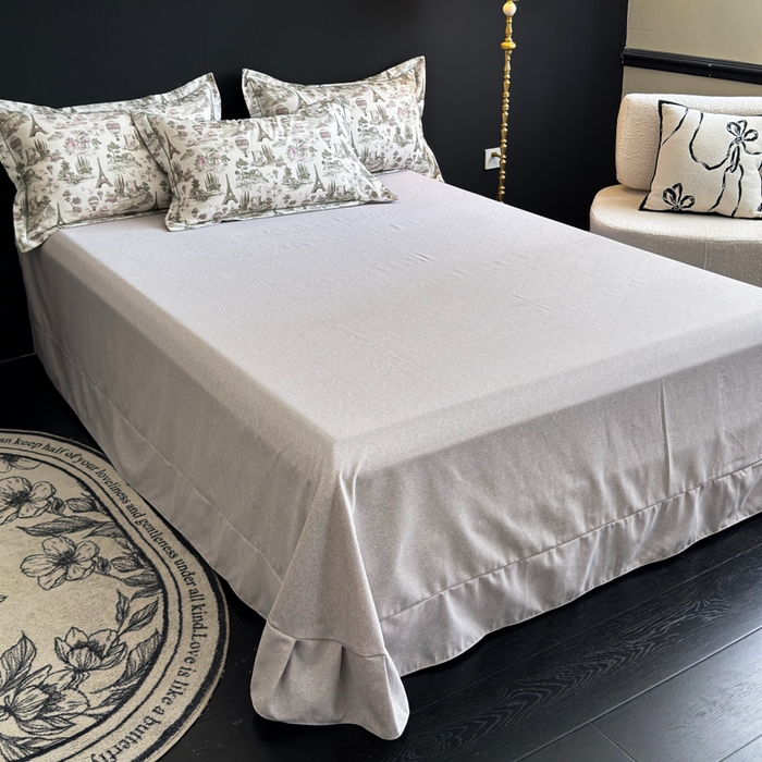 91家纺网 家纺一手货源 找家纺 U品汇 【A类母婴级】加厚全棉纯棉磨毛数码印花四件套生态磨毛100%棉（不是全棉不要钱） 塞纳河畔