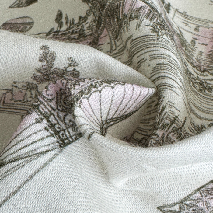 91家纺网 家纺一手货源 找家纺 U品汇 【A类母婴级】加厚全棉纯棉磨毛数码印花四件套生态磨毛100%棉（不是全棉不要钱） 塞纳河畔