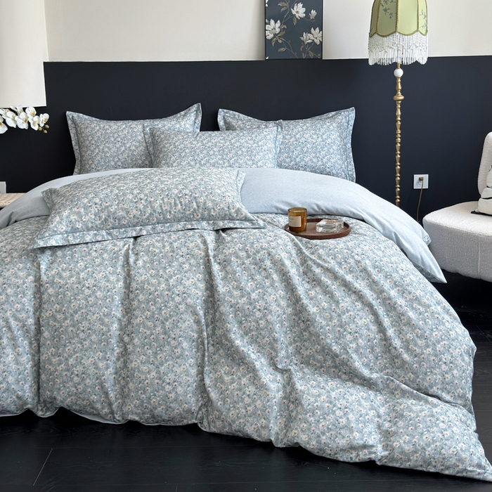 91家纺网 家纺一手货源 找家纺 U品汇 【A类母婴级】加厚全棉纯棉磨毛数码印花四件套生态磨毛100%棉（不是全棉不要钱） 邂逅兰