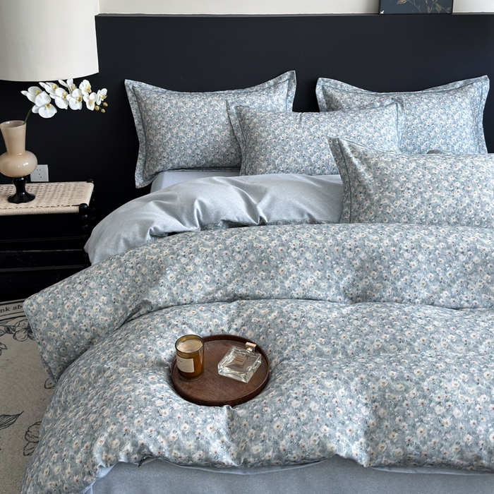 91家纺网 家纺一手货源 找家纺 U品汇 【A类母婴级】加厚全棉纯棉磨毛数码印花四件套生态磨毛100%棉（不是全棉不要钱） 邂逅兰