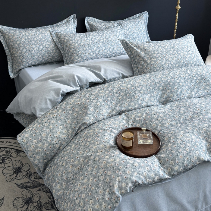 91家纺网 家纺一手货源 找家纺 U品汇 【A类母婴级】加厚全棉纯棉磨毛数码印花四件套生态磨毛100%棉（不是全棉不要钱） 邂逅兰