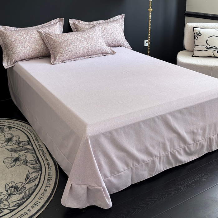 91家纺网 家纺一手货源 找家纺 U品汇 【A类母婴级】加厚全棉纯棉磨毛数码印花四件套生态磨毛100%棉（不是全棉不要钱） 邂逅紫