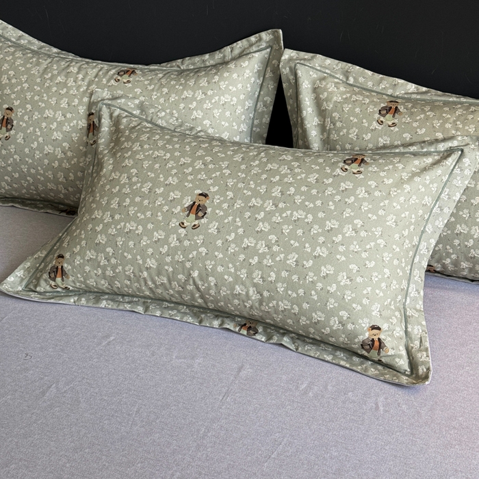 91家纺网 家纺一手货源 找家纺 U品汇 【A类母婴级】加厚全棉纯棉磨毛数码印花四件套生态磨毛100%棉（不是全棉不要钱） 熊博士